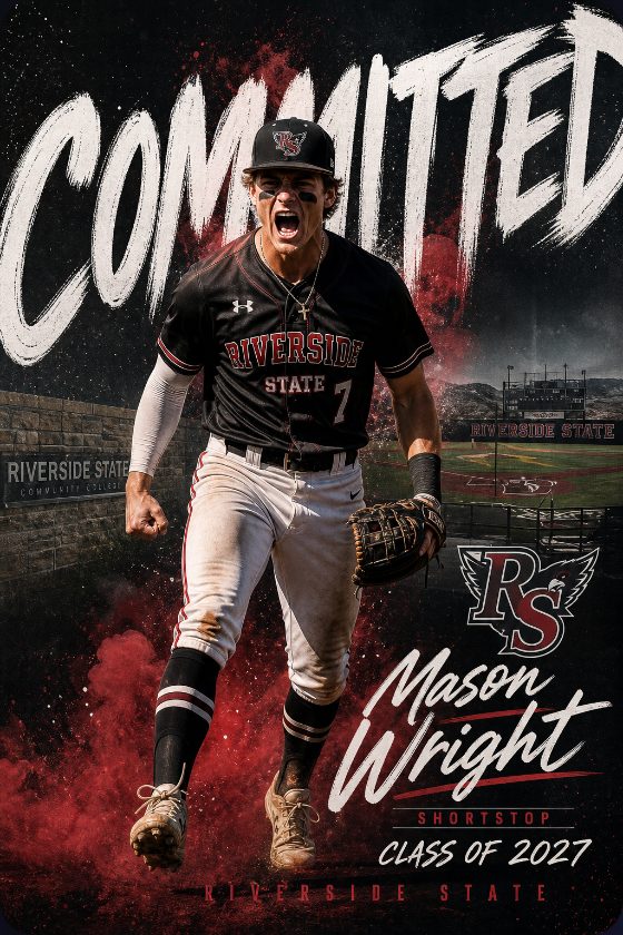 Baseball commitment graphic example